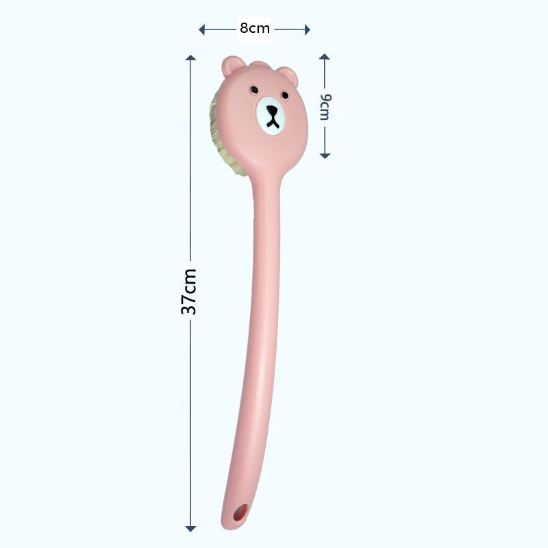 Bath Brush Soft Fur Long Handle Strong