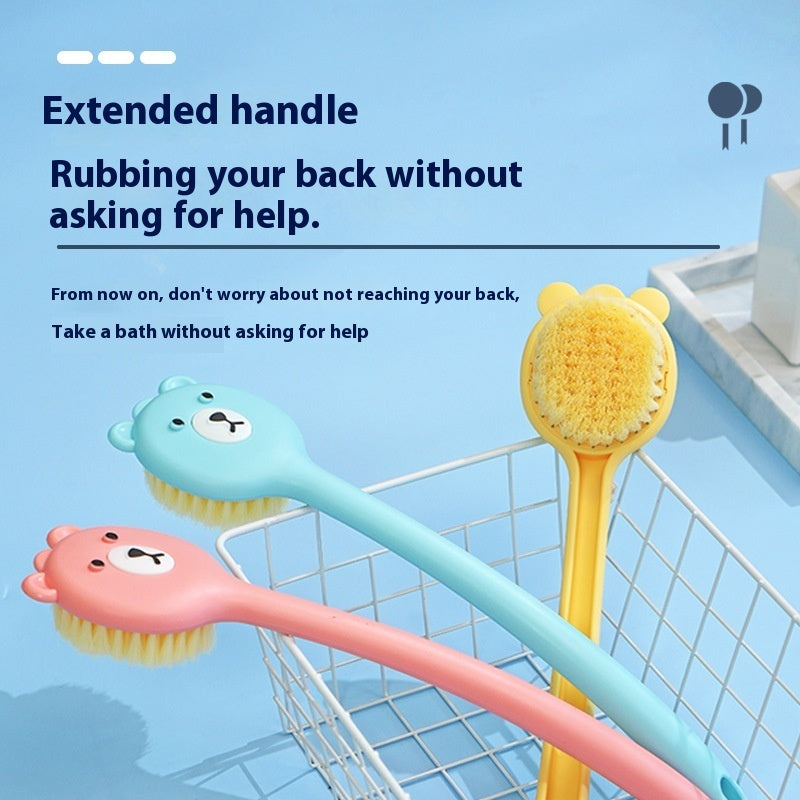 Bath Brush Soft Fur Long Handle Strong
