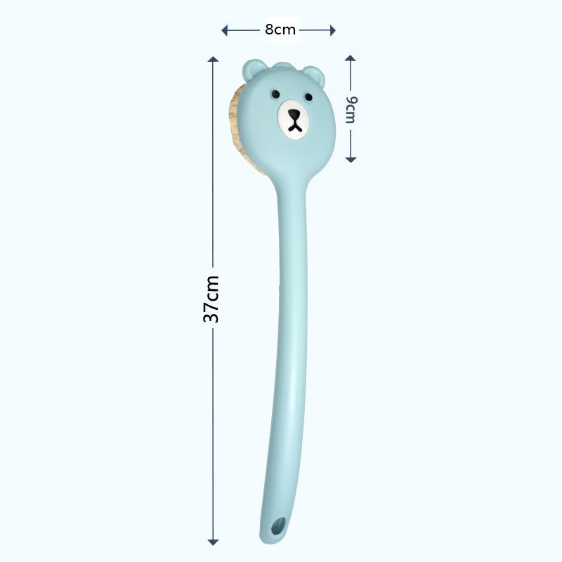 Bath Brush Soft Fur Long Handle Strong