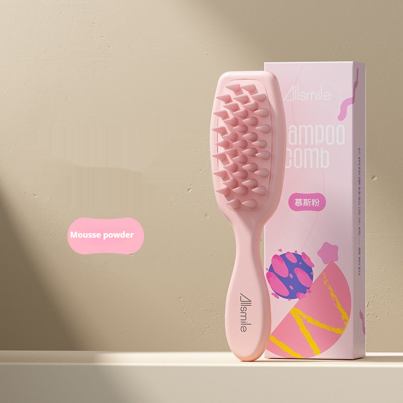 Scalp Massage Long Handle Silicone Shampoo Comb