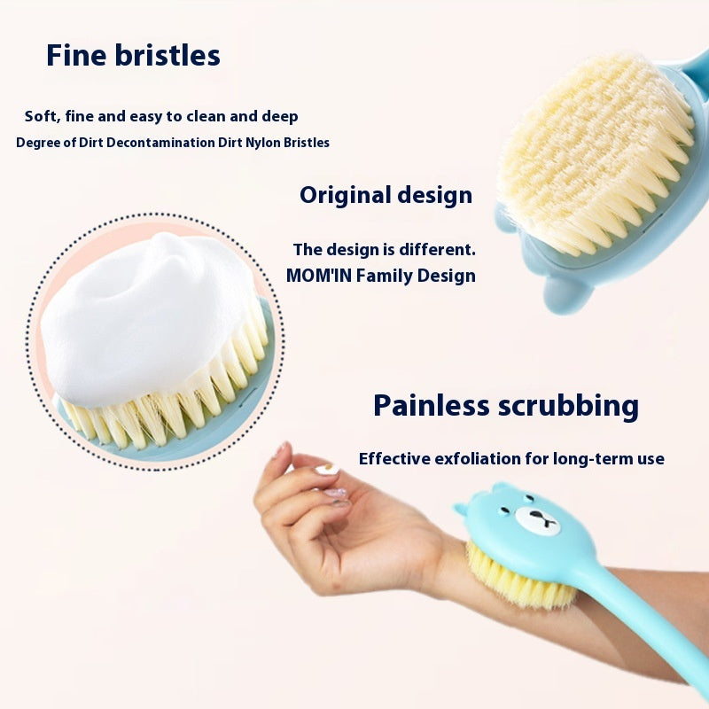 Bath Brush Soft Fur Long Handle Strong