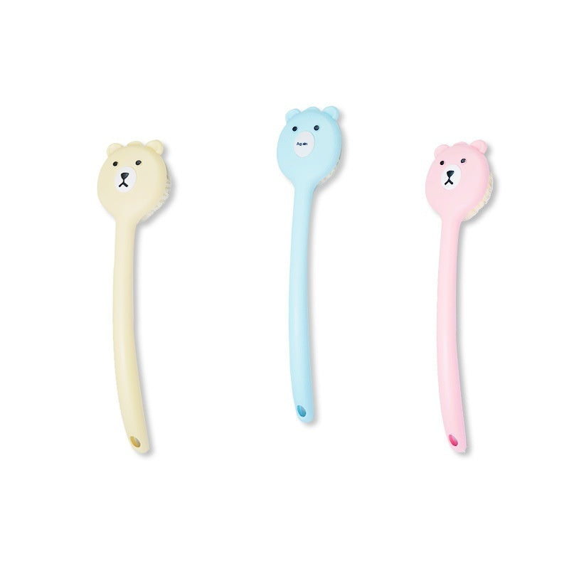 Bath Brush Soft Fur Long Handle Strong