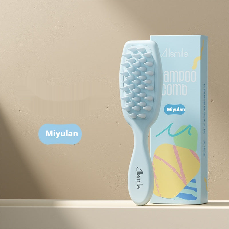 Scalp Massage Long Handle Silicone Shampoo Comb