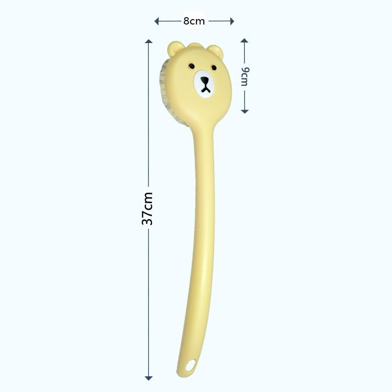 Bath Brush Soft Fur Long Handle Strong