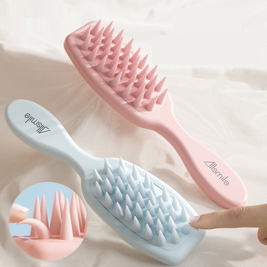 Scalp Massage Long Handle Silicone Shampoo Comb